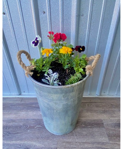 Large Bucket of Flowers 