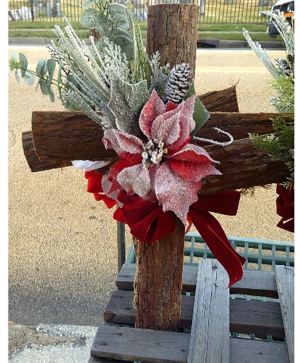 LARGE CHRISTMAS CEDAR CROSS 