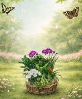 Large European Green and Blooming Plants