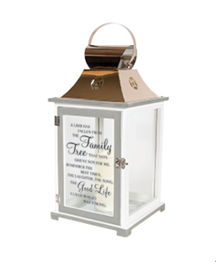 Large Family Tree Lantern 57440 Sympathy Keepsake