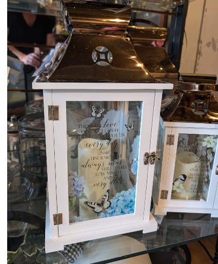 LARGE LANTERN  FUNERAL ARRANGEMENT