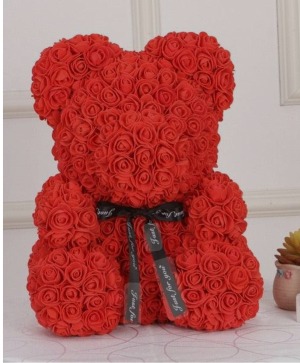 Large Red Rose Bear  Rose Bear 