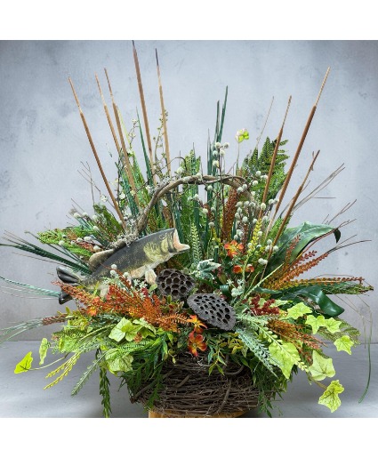 Large Silk Bass Arrangement 