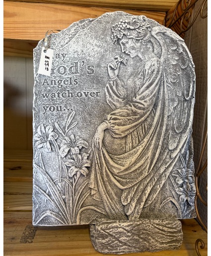 Large Silver God Angel Stone Stone