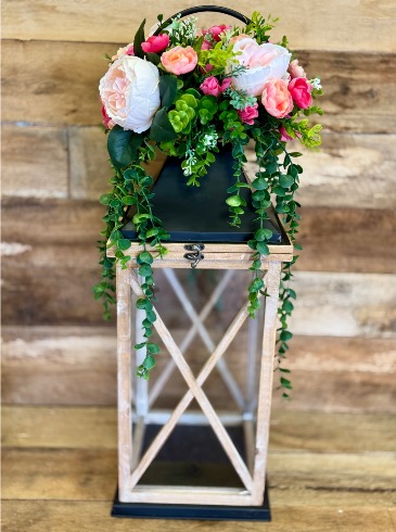XL Wooden Lantern   in Jackson, OH | Lenni B. Blooms