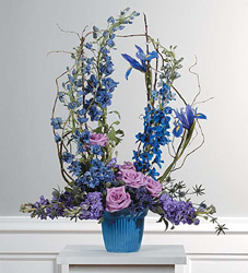 Lavender And Blue Arrangement 
