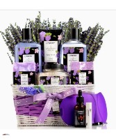 Lavender and lilac Bath and body spa Pamper me basket