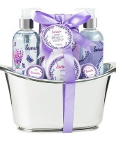 Lavender Bath Gift Set Gift Basket