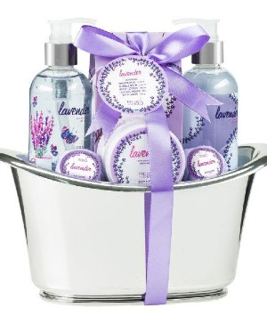 Lavender Bath Gift Set Gift Basket