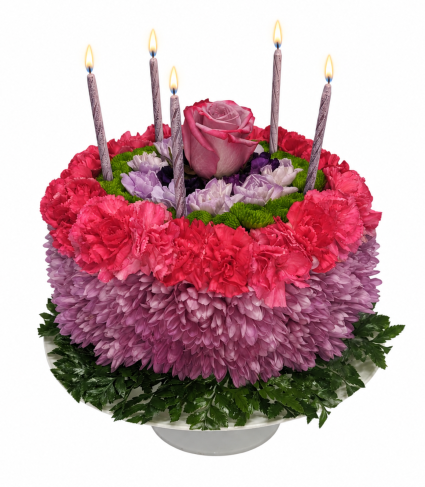 Lavender Birthday Bliss Birthday Cake