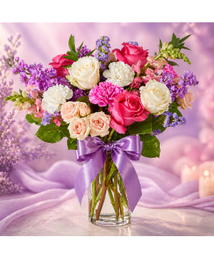 Lavender Blush Symphony Call Us for Faster Service & Daily Specials: (915) 303-8500 Text Us to Order Anytime: (915) 505-3708 Your trusted source for Flowers & Delivery in El Paso TX