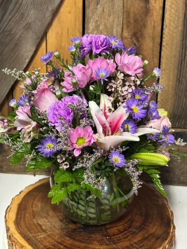 Lavender Breeze Flower Arrangement in Moncks Corner, SC | Mama and Me Flowershack