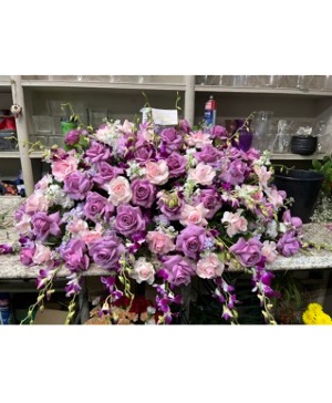 Lavender Dreams  Casket Cover 