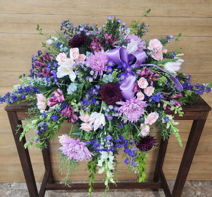 Lavender Dreams Casket Spray