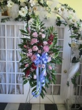 Lavender Dreams Sympathy Spray Floral Arrangement