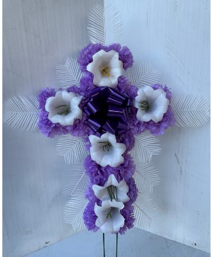 LAVENDER EASTER LILY CROSS IN STORE PRICE 