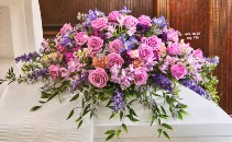 Lavender Elegance casket spray Casket Spray
