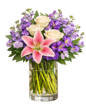 Lavender Embrace  Vase Arrangement 