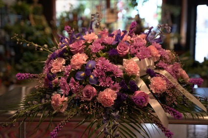 Lavender Fields  Casket Spray