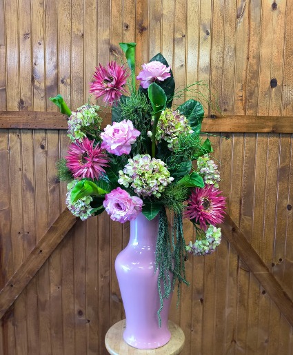 Mauve Florals Silk Arrangement
