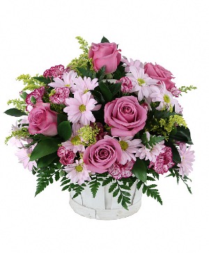 Lavender Flower Basket 