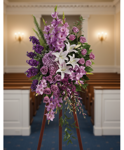 Lavender Grace Spray Standing Spray