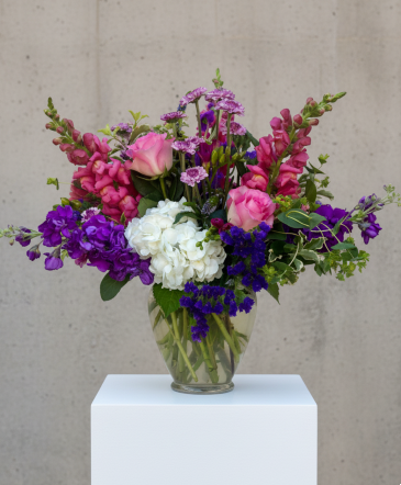 Lavender Harmony Vase Arrangement in Medina, NY | CREEKSIDE FLORAL AND DESIGN