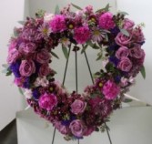 Lavender Heart Standing Spray