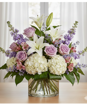 Lavender Lace & Lily Bouquet Beverly's Florist Original