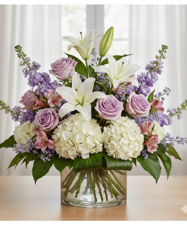 Lavender Lace & Lily Bouquet Beverly's Florist Original in Arlington, TX | BEVERLY'S FLORIST