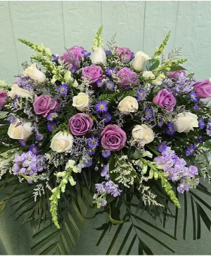 Lavender Love Casket Spray FHF-S6739 