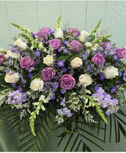 Lavender Love Casket Spray FHF-S6739 