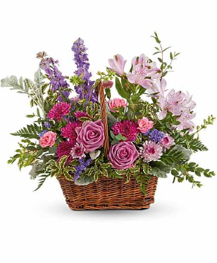 Lavender Meadow Basket 