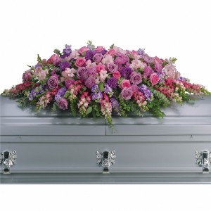 Lavender Peace Casket Spray
