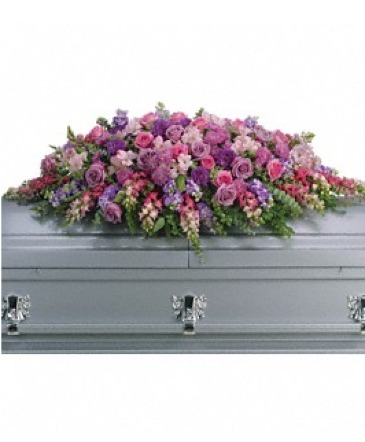 Lavender Tribute Casket Spray Casket Spray in Fort Worth, TX | DARLA'S FLORIST