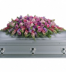 Lavender Tribute T235-2A Casket Spray