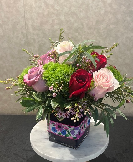 Lavish Square Vase Arrangement