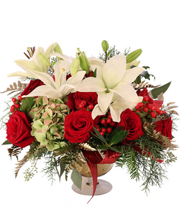 Lavish Lilies & Roses Floral Arrangement in Fenton, MI | FENTON FLOWERS & EVENTS
