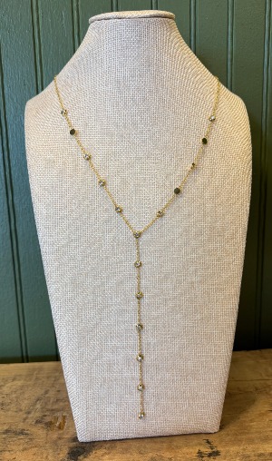 Layerd Y Diamond Necklace Lifetime Warranty/Water Resistant