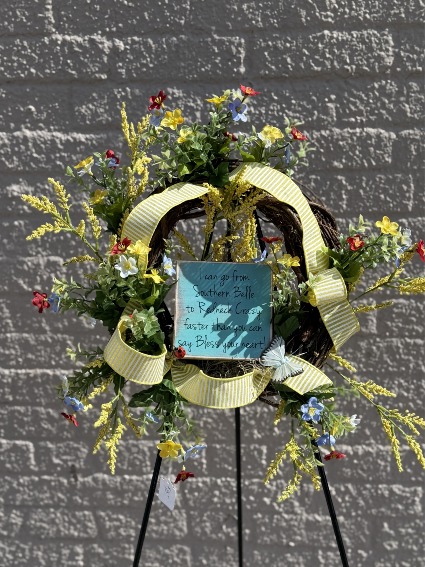 "Leah" Grapevine Wreath Silk arrangement