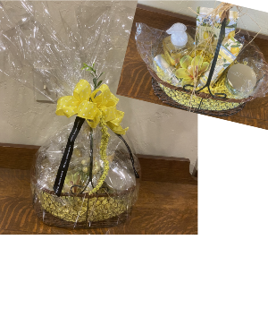LEMON BASIL AROMATHERAPY GIFT BASKET