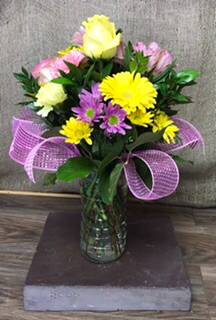 Lemon Zest Vase arrangement