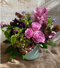 Let the light in luxury arrangement of premium blooms
