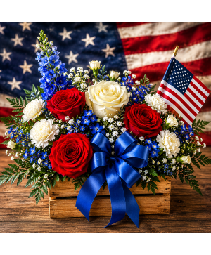 Liberty Rose Crate Call Us for Faster Service & Daily Specials: (915) 303-8500 Text Us to Order Anytime: (915) 505-3708 Your trusted source for Flowers & Delivery in El Paso TX