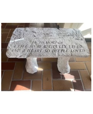 Life Beautifully Lived Sympathy Bench 