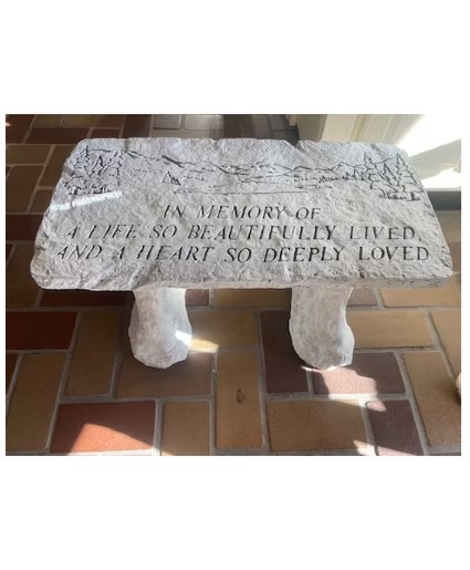 Life Beautifully Lived Sympathy Bench 