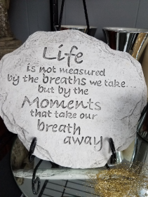 Life Plaque with Stand Memorial Plaque