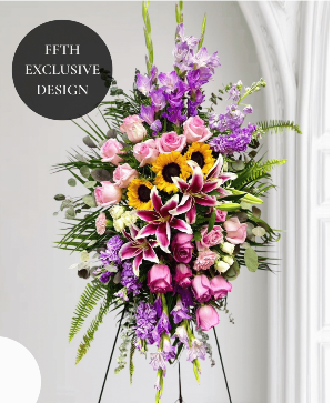Loved and Adored Standing Funeral Spray