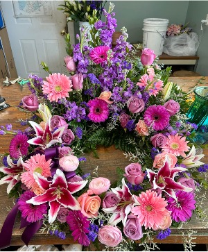Life's Beauty Urn Wreath