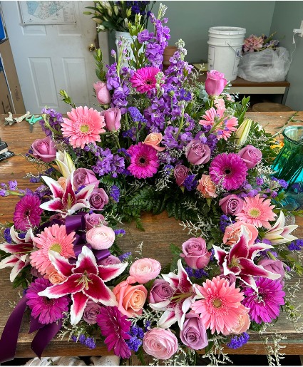 Life's Beauty Urn Wreath